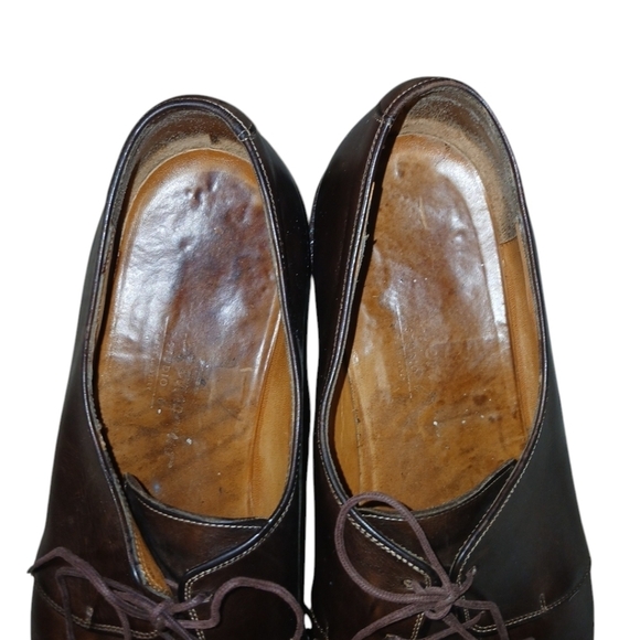 Salvatore Ferragamo Oxfords Men\'s Brown Leather Lace Up Shoes Size 12 main image 14